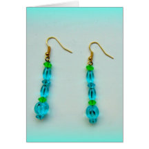 Aqua Earring Cards