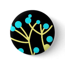 AQUA FANTASY FLEUR PINBACK BUTTONS