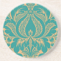Aqua Fantasy Floral Coaster
