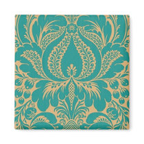 Aqua Fantasy Floral Magnet