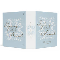Aqua Floral Flourish Tying The Knot Wedding Binder