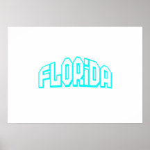 Aqua Florida Poster