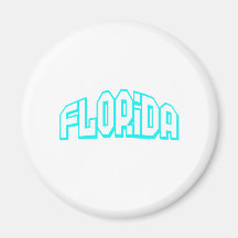 Aqua Florida Refrigerator Magnet
