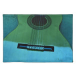 Aqua Guitar Place Mats