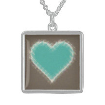 Aqua Heart - BrnBkg Custom Necklace