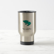 Aqua koala coffee mug