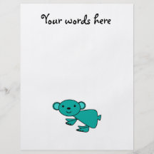 Aqua koala custom flyer