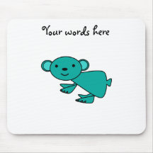 Aqua koala mouse pads