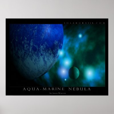 Aqua Marine Nebula Posters by jmwarren