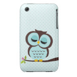 Aqua Owl Case for iPhone 3GS iPhone 3 Case-Mate Case