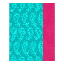 Aqua Paisley Peacocks Indian Wedding RSVP Announcements