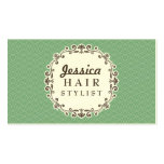 Aqua Pattern Hair Stylist Appointment Cards business cards