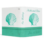 Aqua Shell Wedding Planner binders