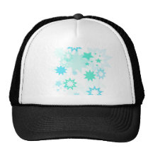 Aqua stars mesh hat