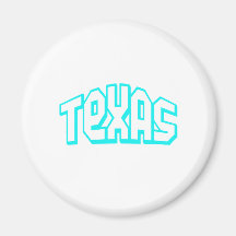 Aqua Texas Magnets