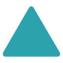 Aqua   Triangle Sticker