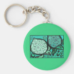 Aqua Turtles Key Chain