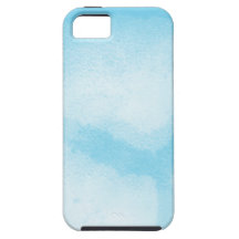 Aqua White Mist Giraffe Print iPhone 5 Case