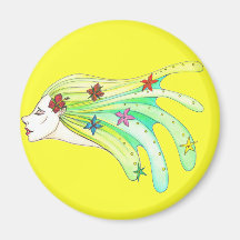 Aqua-Woman (Yellow) Magnet