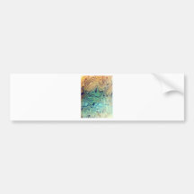Aqua Wood Bumper Sticker