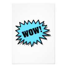 Aqua wow invitations personnalisées