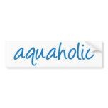 aquaholic 1 bumper stickers