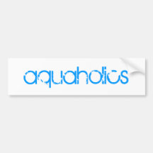 aquaholics bumper sticker