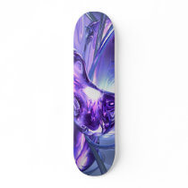 Aquamarine Abstract Skateboard
