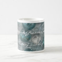 Aquamarine Gems Wedding Mug