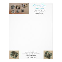 Aquamarine Pattern Letterhead