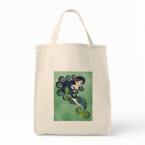 aquamarine, the teenage mermaid tote bags