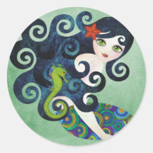 aquamarine, the teenage mermaid sticker