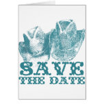 Aquamarine Western Vintage Weddings cards