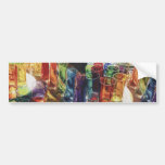 Aquarelle de "fascination" de verre d'art autocollants pour voiture