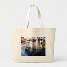 Aquarelle de New York "de pluie au néon" Sacs
