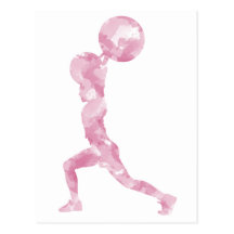 Aquarelle propre et secousse dans le rose carte postale