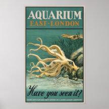 Aquarium, East London- Octopus Posters