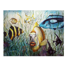 Aquarium Postcards