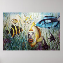 Aquarium View Print