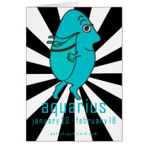 Aquarius Birthday Card
