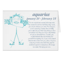 Aquarius [ - BitchScope - ] Birthday Card