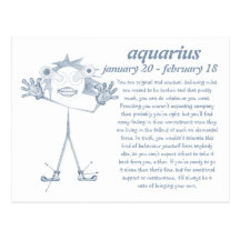 Aquarius [ - BitchScope - ] Postcard