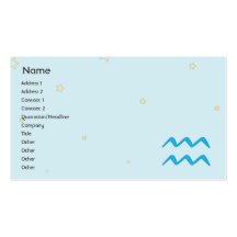 Aquarius - Business Business Card