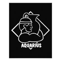 Aquarius Horoscope Zodiac Sign Personalized Invites