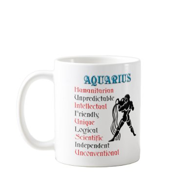 Aquarius Horoscope Zodiac Sign Coffee Mugs by all_items