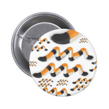 "Aquarius in Tiger's Style" Buttons
