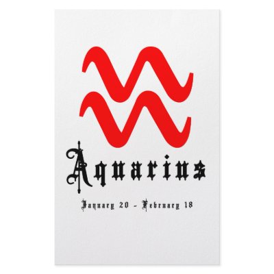 Aquarius, January 20 - February 18 Custom Stationery by ab_photodesigner
