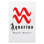 Aquarius, January 20 - February 18 stationery