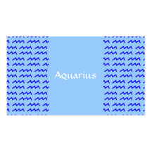 Aquarius Pattern Business Cards