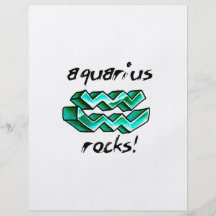 Aquarius Sign design! Flyers